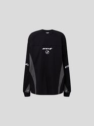 Longsleeve mit Kontrasteinsätzen von VETEMENTS Schwarz - 40