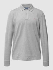 Poloshirt im langärmeligen Design von Gant Grau / Schwarz - 5