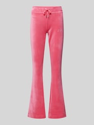 Sweatpants met labeldetail van Juicy Couture Fuchsia - 44