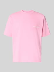 T-shirt z nadrukiem i okrągłym dekoltem od ANOTHER COTTON LAB - 8