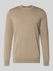 Sweter z dzianiny krój regular fit z dodatkiem jedwabiu od Profuomo - 16