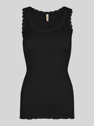 Tanktop aus Seide mit Spitzenbesatz von Soyaconcept - 30