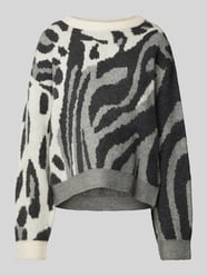 Pullover met ronde hals, model 'KAI' van Vero Moda Grijs / zwart - 34