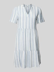 Comfort Fit Freizeitkleid aus Viskose-Leinen-Mix Modell 'TIRI-CARO' von Only - 21