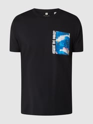 T-Shirt mit Print  von edc By Esprit Grau / Schwarz - 18
