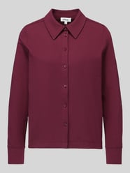 Regular fit blouse met lange mouwen van katoenmix van s.Oliver RED LABEL Bordeaux - 15