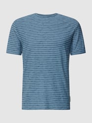 T-Shirt mit Streifenmuster von Marc O'Polo Blau - 33