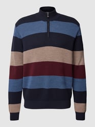 Strickpullover mit Streifenmuster von Paul & Shark Blau - 23