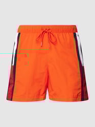 Badehose im Colour-Blocking-Design von Tommy Hilfiger Orange - 44