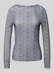 Longsleeve mit U-Boot-Ausschnitt von Rich & Royal Blau - 15