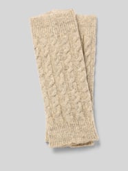 Sokken met kabelpatroon van camano Beige - 40