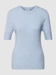 Gebreid shirt met structuurmotief, model 'Noelle' van Object Blauw / turquoise - 20
