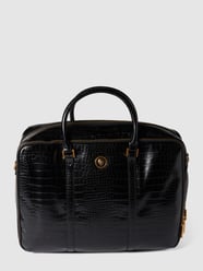 Laptoptas met slangenmotief, model 'EVENING WORK BAG' van Guess Grijs / zwart - 3