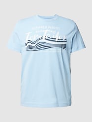 T-Shirt mit Logo-Print von Tom Tailor Blau - 20