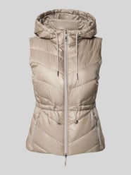 Bodywarmer met capuchon en ritszakken van monari Beige - 22