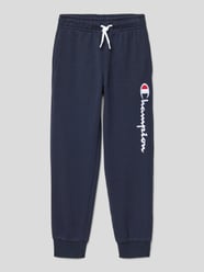Regular Fit Sweatpants mit Label-Stitching von CHAMPION Blau - 12