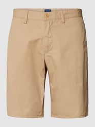 Korte relaxed fit chino met steekzakken, model 'SUMMER' van Gant Beige - 4