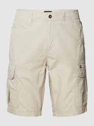 Bermuda aus reiner Baumwolle mit Label-Detail Modell 'Noto' von Napapijri Weiß - 18