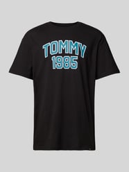 T-Shirt mit Label-Print von Tommy Jeans Schwarz - 32