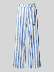 Wide Leg Leinenhose mit Bindgegürtel von Christian Berg Woman - 11