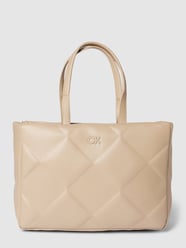 Tote Bag mit Strukturmuster Modell 'QUILT' von CK Calvin Klein Beige - 17