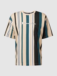 T-Shirt mit Streifenmuster von CHAMPION Beige - 23