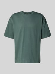 Pudełkowy krój T-shirt z okrągłym dekoltem od HALO - 17