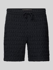 Szorty z dzianiny dresowej o kroju regular fit z fakturowanym wzorem model ‘TEL BRADDOCK’ od Only & Sons - 23