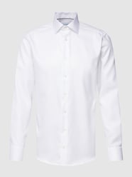 Koszula biznesowa o kroju slim fit z fakturowanym wzorem od Eton Biały - 4