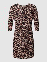 PLUS SIZE blousejurk met bloemenmotief van ONLY CARMAKOMA Zwart - 48