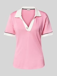 Poloshirt mit Label-Detail von Liu Jo White Pink - 31