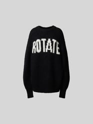 Oversized Pullover mit Label-Print von ROTATE Schwarz - 13