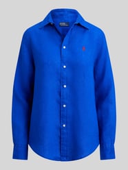 Bluzka koszulowa z czystego lnu od Polo Ralph Lauren - 8