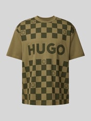 T-Shirt mit Label-Print Modell 'Narliparo' von Hugo Blue Grün - 10