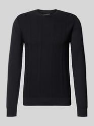 Slim Fit Pullover in Strick-Optik Modell 'Baron' von Blend - 48