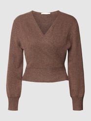 Cardigan mit Schnürung von Review Braun - 17