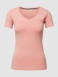 T-Shirt mit Label-Patch von Guess Pink - 20