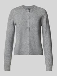 Regular fit gebreid jack met wol, model 'MALOU' van Pieces - 10