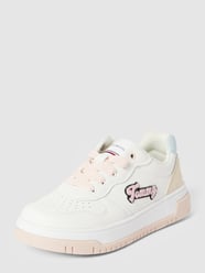 Sneakers met labelpatch, model 'PAULENE' van T.Hilfiger Kids Shoes Wit - 32