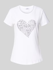 T-shirt zdobiony kamieniami od Liu Jo White - 39