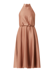 Cocktailkleid aus Satin mit Neckholder  von V by Vera Mont Braun - 20