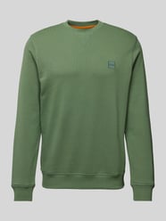 Sweatshirt mit Label-Patch Modell 'Westart' von BOSS Orange Grün - 9