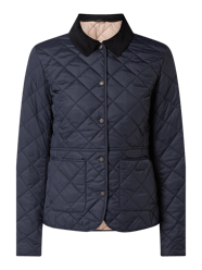 Steppjacke mit Cordkragen - wattiert  von Barbour Blau - 34