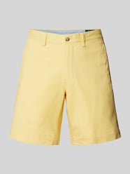 Stretch Straight Fit Shorts mit Gürtelschlaufen Modell 'BEDFORD' von Polo Ralph Lauren Gelb - 29