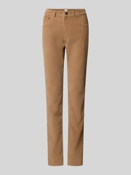 Spodnie sztruksowe o kroju slim fit z mieszanki bawełny model ‘Mary’ od Brax - 1