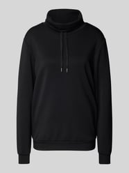 Sweatshirt mit Stehkragen und Tunnelzug Modell 'Banu' von Soyaconcept Schwarz - 47