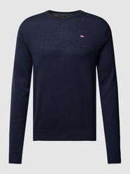 Longsleeve mit Label-Stitching Modell 'DAMAVAND' von Napapijri Blau - 24