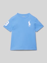 T-Shirt mit Label-Stitching von Polo Ralph Lauren Teens Blau - 33