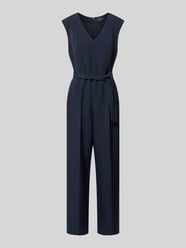 Kombinezon o kroju regular fit z paskiem w talii do wiązania od s.Oliver BLACK LABEL - 8