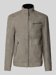 Regular fit jack in leerlook van pure viscose.met doorgestikte schouderpas van Tom Tailor - 1